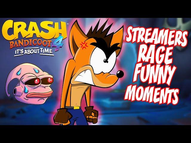 Streamers rage at Crash Bandicoot 4: It's About Time ⏱️ funny moments