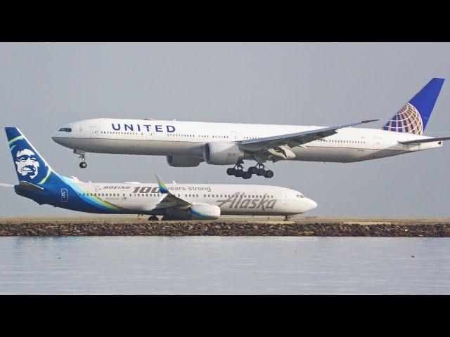 San Francisco Airport Morning Rush | SFO Plane Spotting