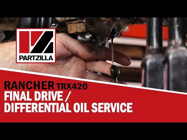 Honda Rancher 420 Rear Differential Oil Change | Honda Rancher Rear Diff Oil Change  | Partzilla.com