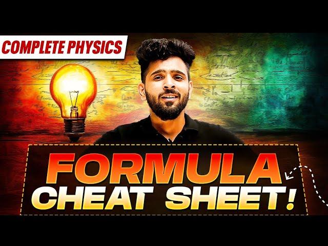 All Physics Formulas ! Physics Numericals Made Easy! 