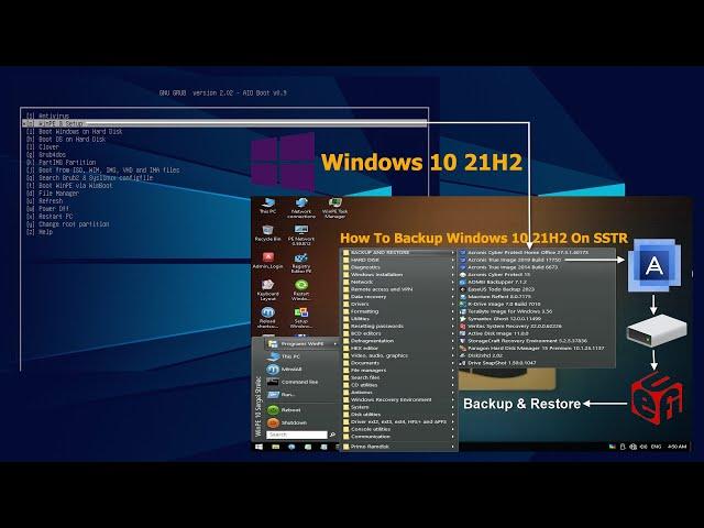 How To Backup Windows 10 21H2 On SSTR