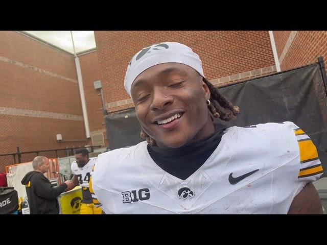 Kaleb Johnson on his record-breaking game in Iowa football vs. Maryland