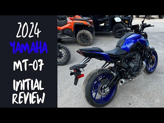 2024 MT-07 Initial Review | 1 Week Ownership | 4K