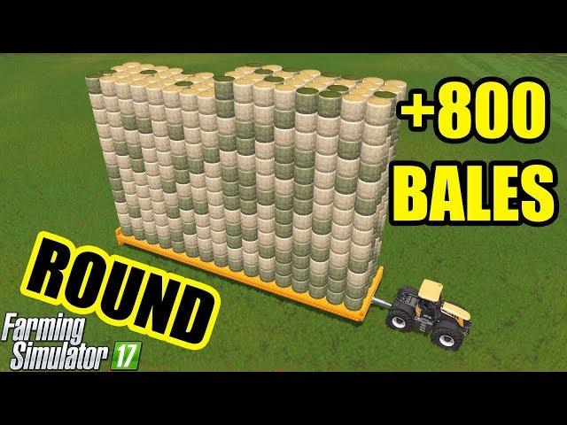 Farming Simulator 17 | +800 ROUND BALE TRAILER !!!