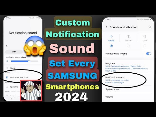 How To Set Custom Notification Sound Every Samsung mobile  (Chin Tapak dam dam) Notification Sound