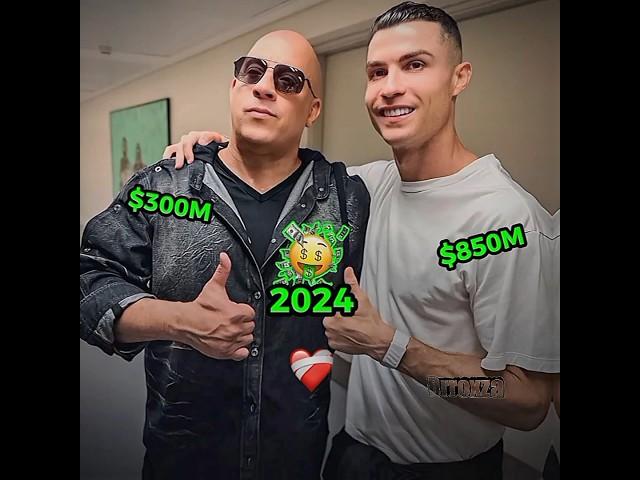 Vin Diesel and Cristiano Ronaldo used to be poor, but now...#footballshorts #football #trending