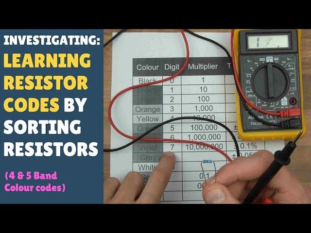 Learning Resistor Codes By Sorting Resistors