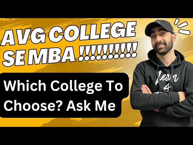 Average College Se MBA? Difference Between Tier 1/ Tier 2/ Tier 3 #mba #catexam