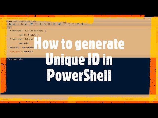 How to generate a GUID in PowerShell