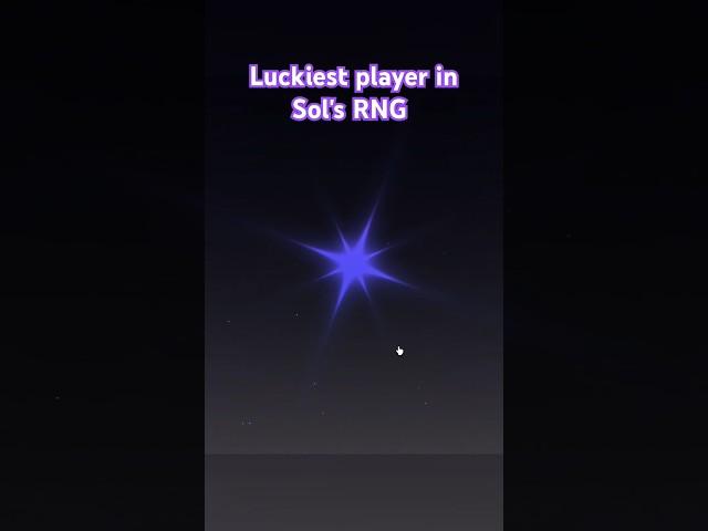 luckiest player in Sol's RNG #shorts #solsrng #lucky #sols #solsrngluckiest