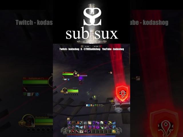 Sub Sux: but it doesn't.  Tanking is pve stretegy Crowd Control is pvp. #shorts