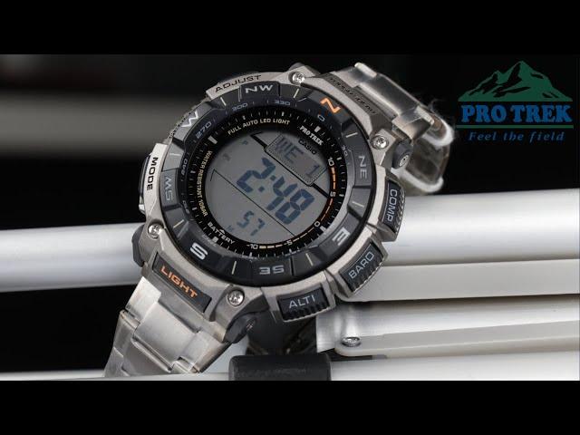 TITANIUM ProTrek! REVIEW AND TUTORIAL! Japanese watch CASIO ProTrek PRG-340 | Style-Time