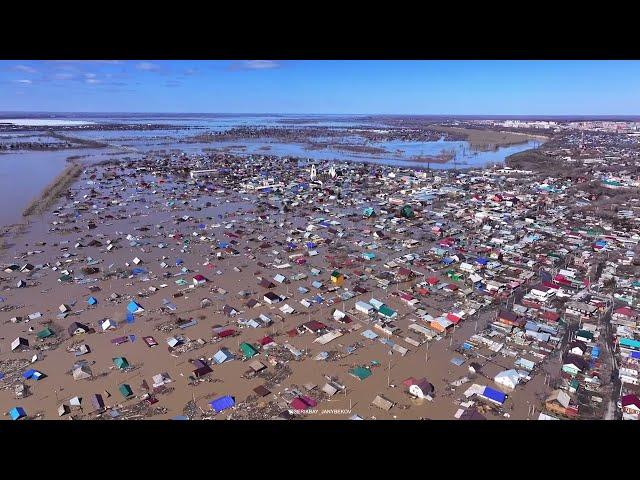 Шокирующие кадры. Петропавловск, Казахстан!  Подгора потоп!  Смотреть в 4К разрешении!