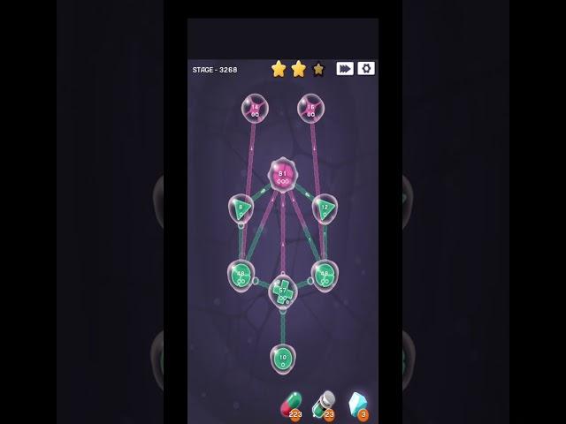 Cell Expansion Wars Level 3268 ⭐⭐⭐ Walkthrough #shorts