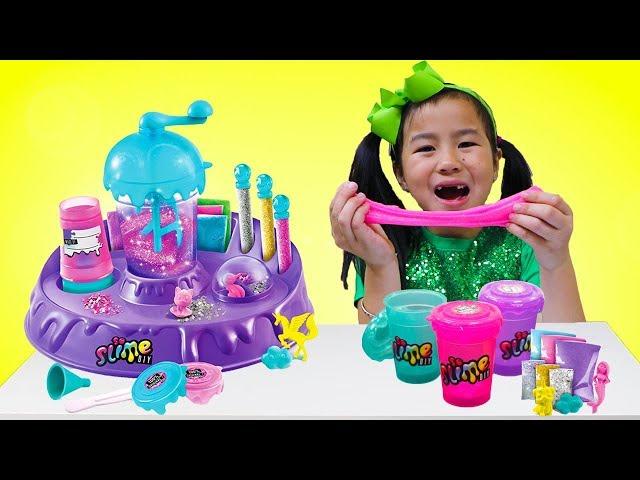 Jannie Pretend Play Making Satisfying Colorful Clear DIY Slime