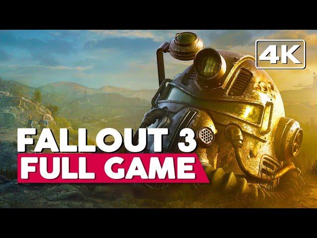 Fallout 3 | Full Gameplay Walkthrough (PC 4K60FPS) No Commentary