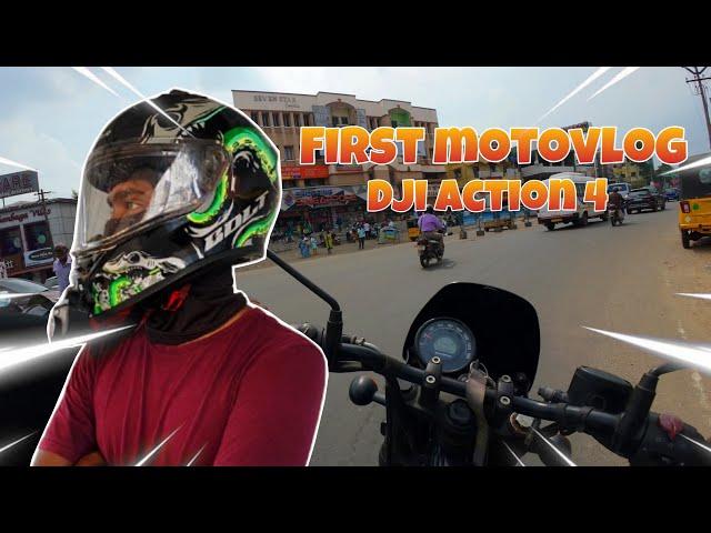 My First Motovlog in dji Action 4 #dji #motovlog #action 4