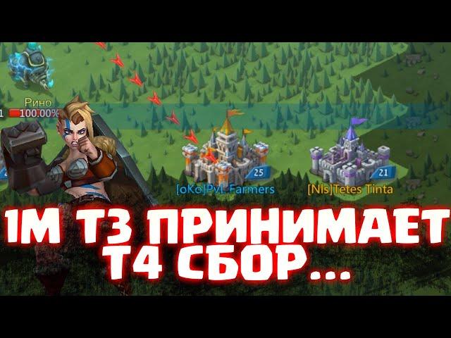 СБОР ИЗ Т4 ПРОТИВ 1М Т3! (Фуй Жан в шоке..) [Lords Mobile]