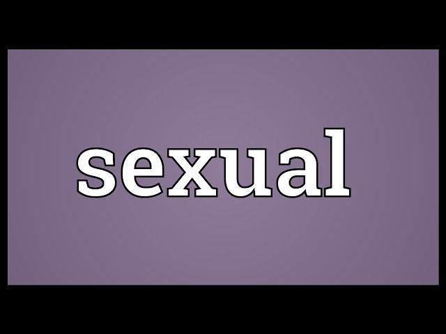 Sexual Meaning