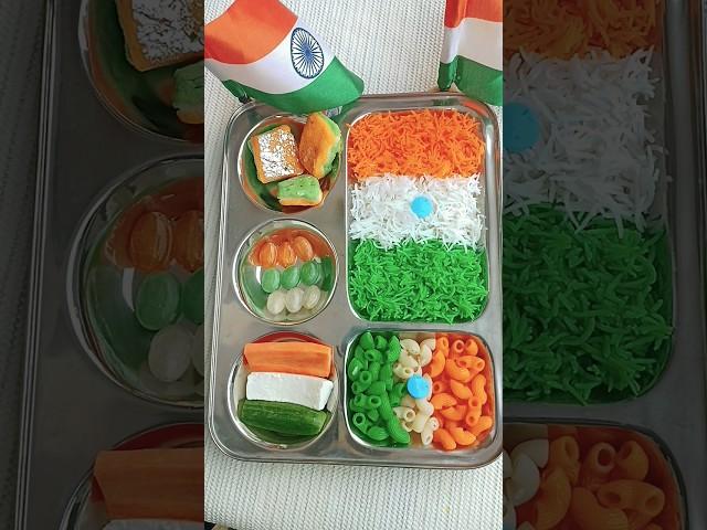 Happy independence day  tricolour thali #independencedaystatus #shortvideo #healthyfood