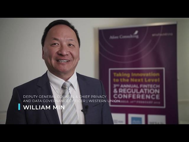 Afore Consulting FinTech & Regulation Conference 2019 – William Min, Western Union