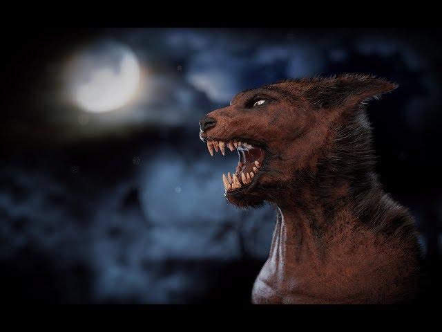 Timelapse Sculpting Werewolf