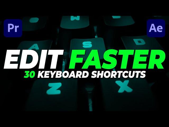 30 Keyboard Shortcuts in Premiere Pro!