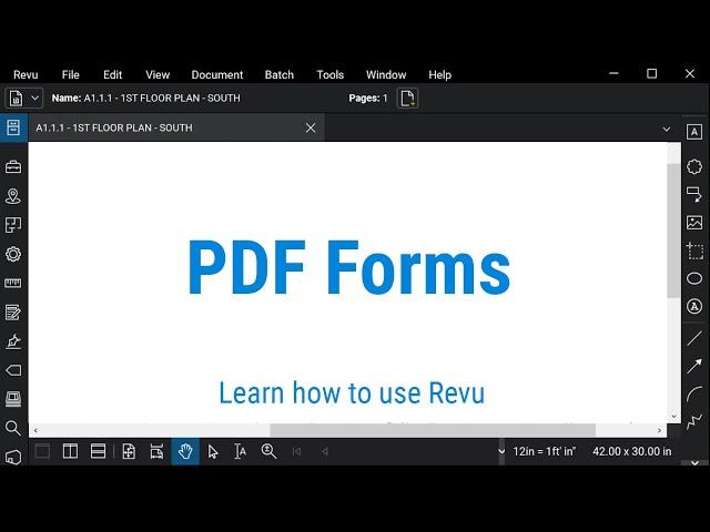 Bluebeam Revu: PDF Forms