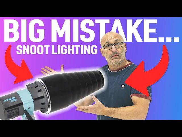 Snoot Lighting: My BIG MISTAKE Using This Light Modifier! ️ 