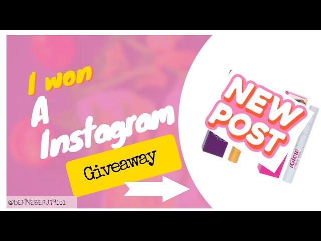 I won a Instagram giveaway! diaryofabeautygeek uk