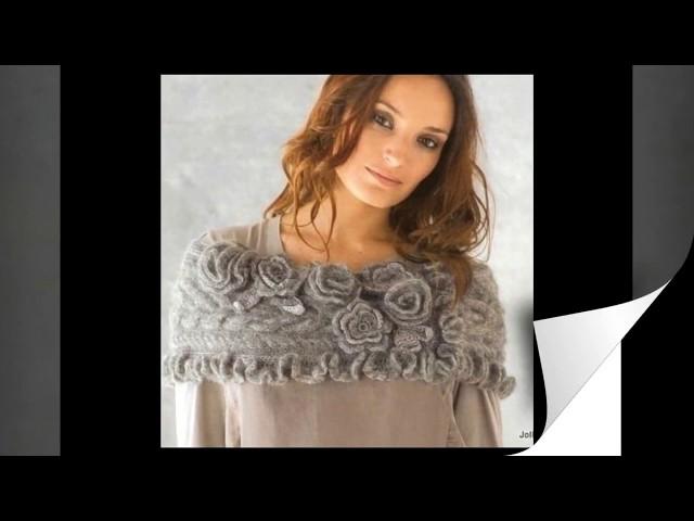 Pletena moda / Knitted flowers as decoration of clothing / Toma Prus