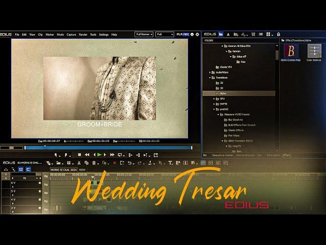 Edius Wedding Teaser Project 2024 || New Wedding TR || SURESH EDITS