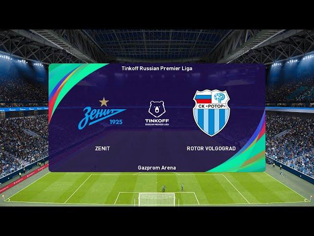 PES 2021 | Zenit vs Rotor Volgograd - Russia Premier League | 24/04/2021 | 1080p 60FPS