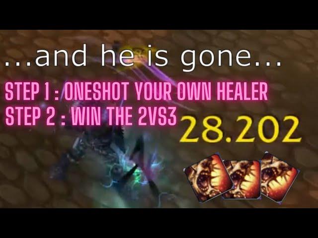 I ONESHOTTED MY OWN HEALER OMG! Affliction Warlock & the power of UA!