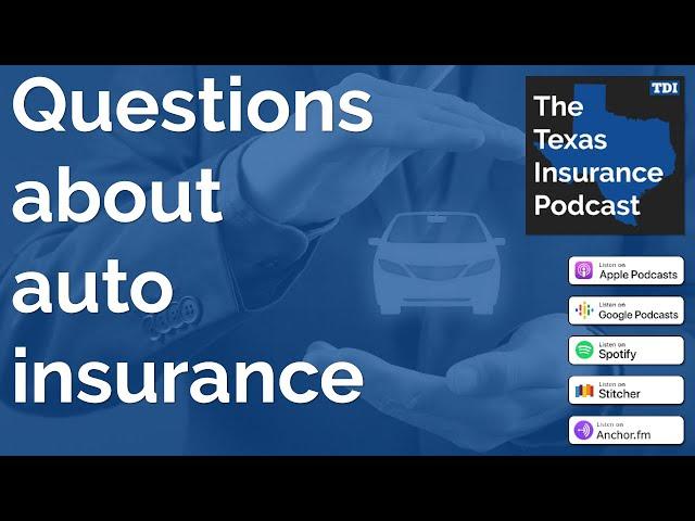 Answers to your auto insurance questions