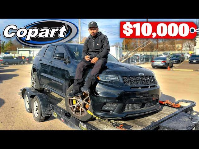 HOW TO BID ON COPART + PICKING UP MY NEW JEEP TRACKHAWK