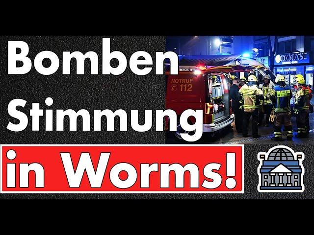 Bombenalarm in Worms! Wir klären über Fakten & Gerüchte auf! Kampfmittelräumdienst braucht Stunden!