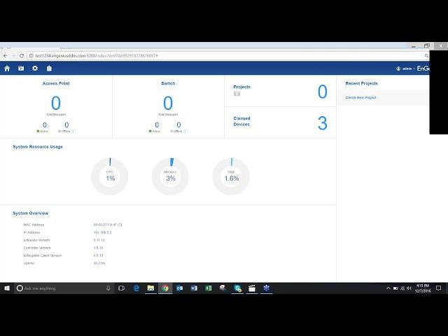 Network Management Software ezMaster - Creating Projects