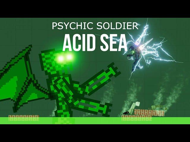 Psychic Soldier vs Cthulhu in The Acid Sea [Zebra Gaming TV] People Playground 1.14