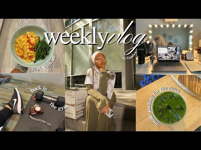 finally packing for dallas, building a new routine, lots of cooking + more! | weekly vlog