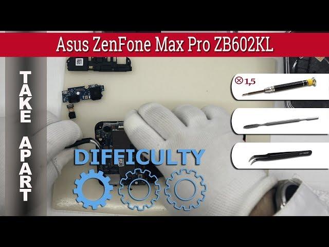 How to disassemble  Asus ZenFone Max Pro ZB602KL Take apart Tutorial