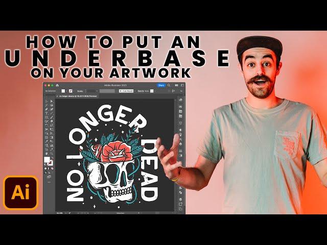 How to setup an UNDERBASE on your artwork for Screenprinting