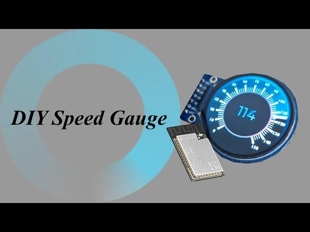 DIY speed gauge with ESP32 and LVGL