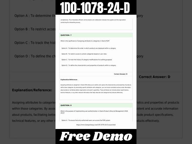 1D0-1078-24-D Certification Exam Dumps - Updated and Absolutely free