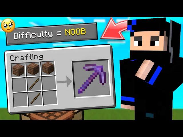 Minecraft But There Is Noob Difficulty  | Lord RKC