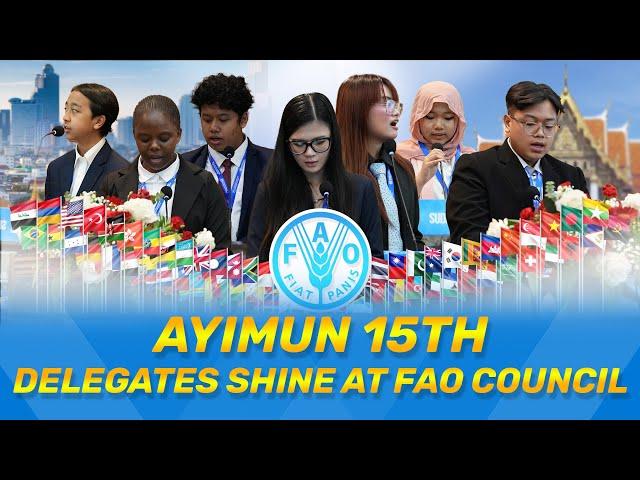 AYIMUN 15th Bangkok: Delegates shine at FAO Council