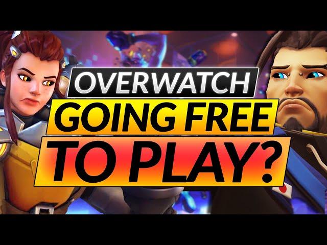 This Update CHANGES EVERYTHING - Overwatch Going FREE TO PLAY and Overwatch 2 NEWS