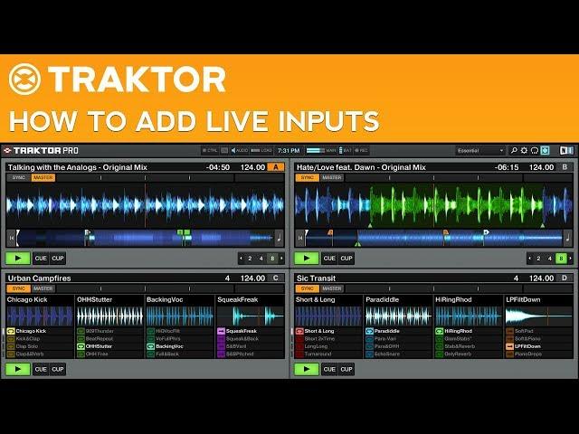 Traktor Pro 2 Tutorial: How to Add Live Inputs to Your DJ Mixes