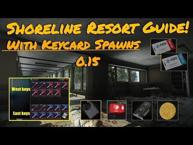 Shoreline Resort Loot Guide With Keycard Spawns. Escape From Takov 0.15