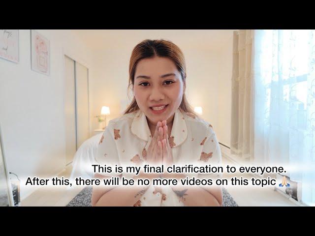 This is my final clarification to everyone. After this, there will be no more videos on this topic